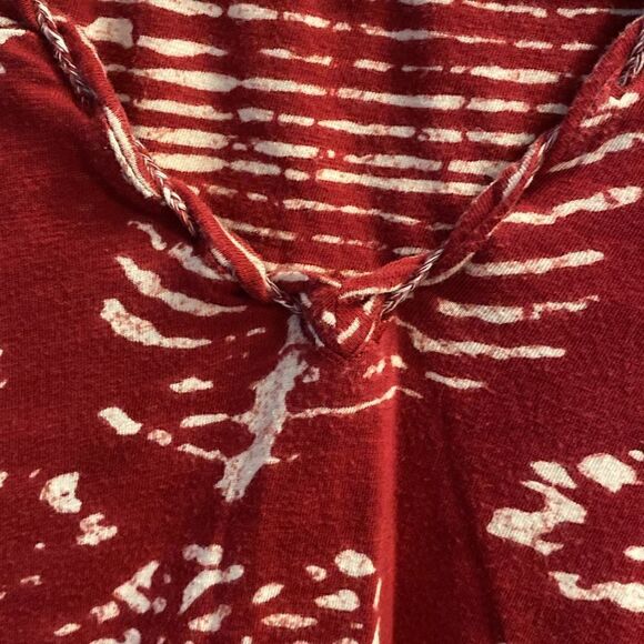 Lucky Brand Maroon Sleeveless Batik Dress Size XL - Picture 8 of 11